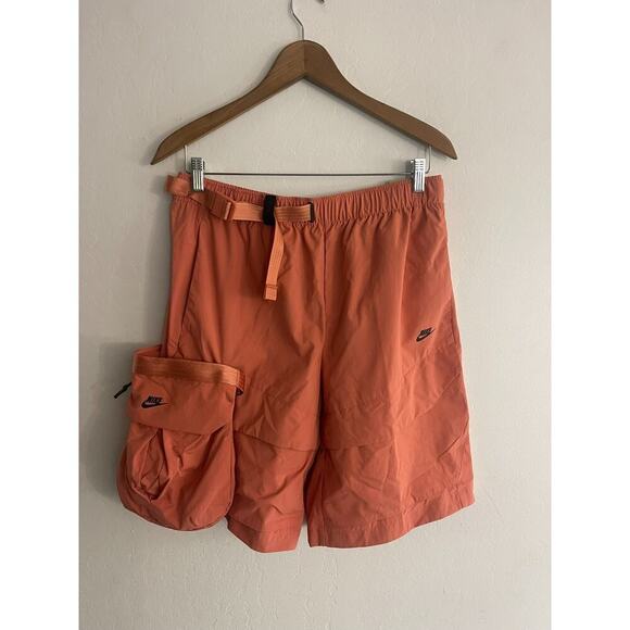 Nike M Sportswear Tech Pack Mens Cargo Baggy Shorts Madder DM5592-827 Gorpcore - Picture 4 of 11